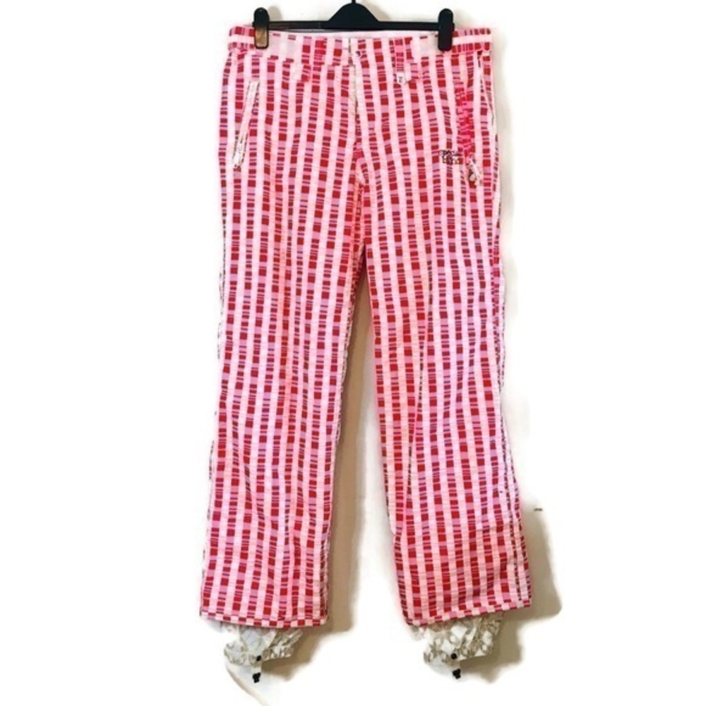 Special Blend 10K Calyx Collection Pink Red Print Snow Pants Women’s size Large